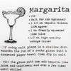 Margarita Recipe Pocket Square