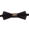 Striped Wooden Bow Tie