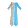 Striped & Solid Tie with Matching Hanky and Cufflinks